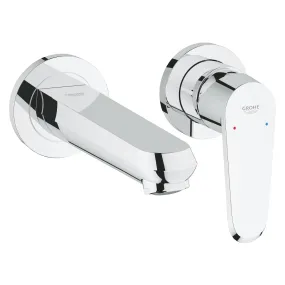 Grohe Eurodisc Cosmopolitan 2-Hole Wall Mounted Basin Mixer in Chrome for High Pressure Systems - 19573002