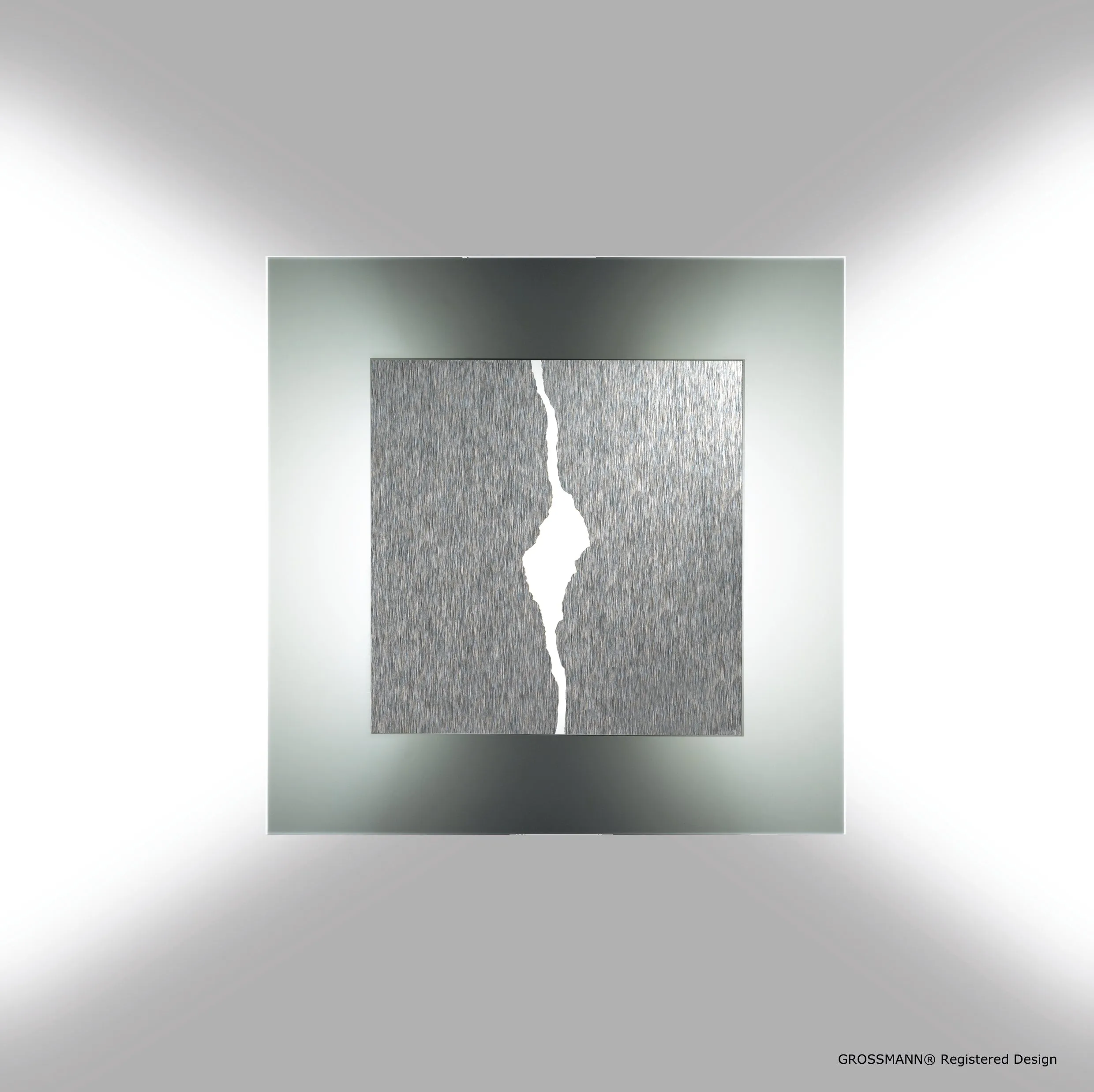 Grossmann Canyon Square Wall Light In Aluminium - ID 9546