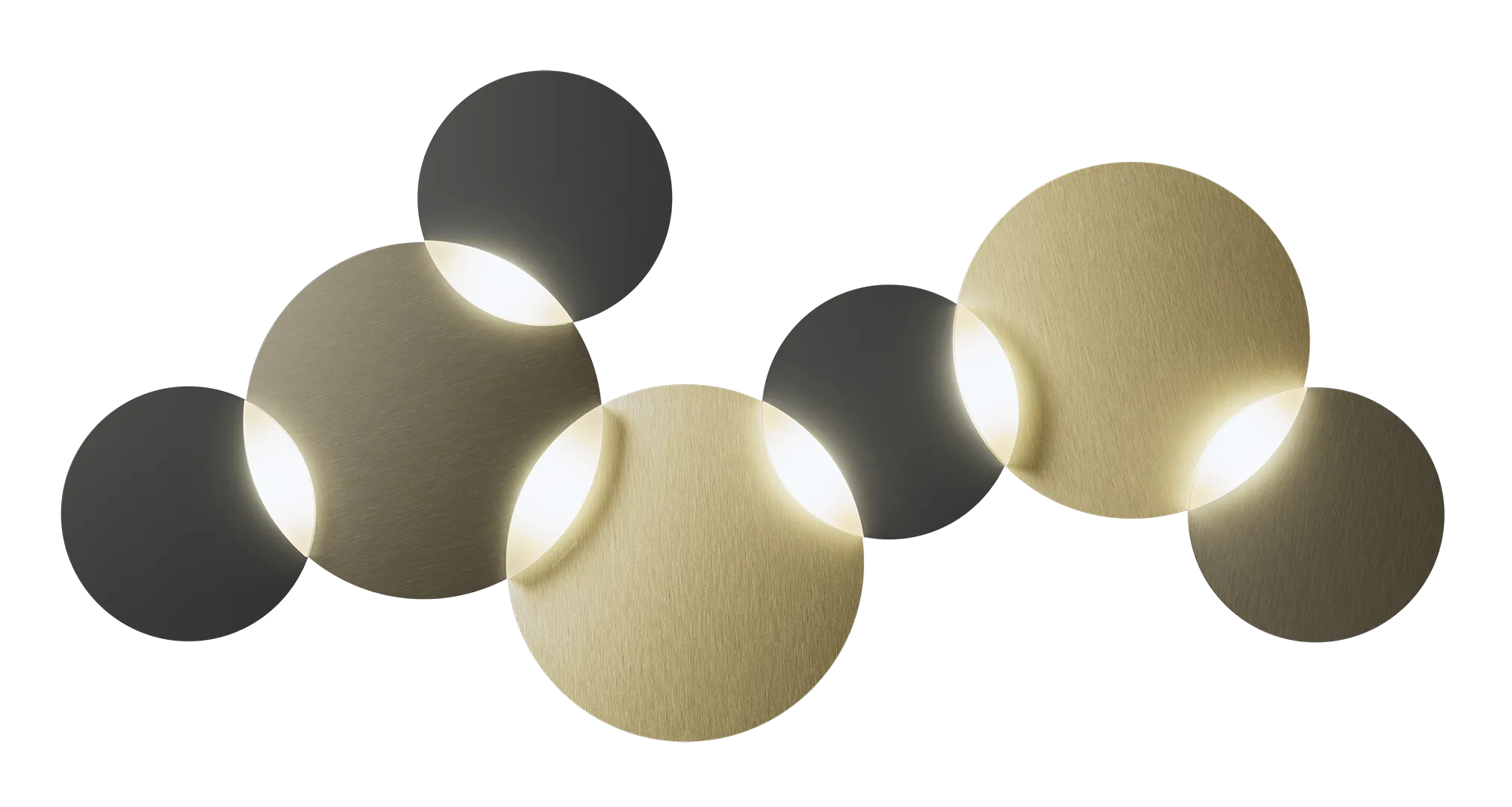Grossmann CIRC Six Lamp Wall / Ceiling Light - Colour Options ID 11329 11330