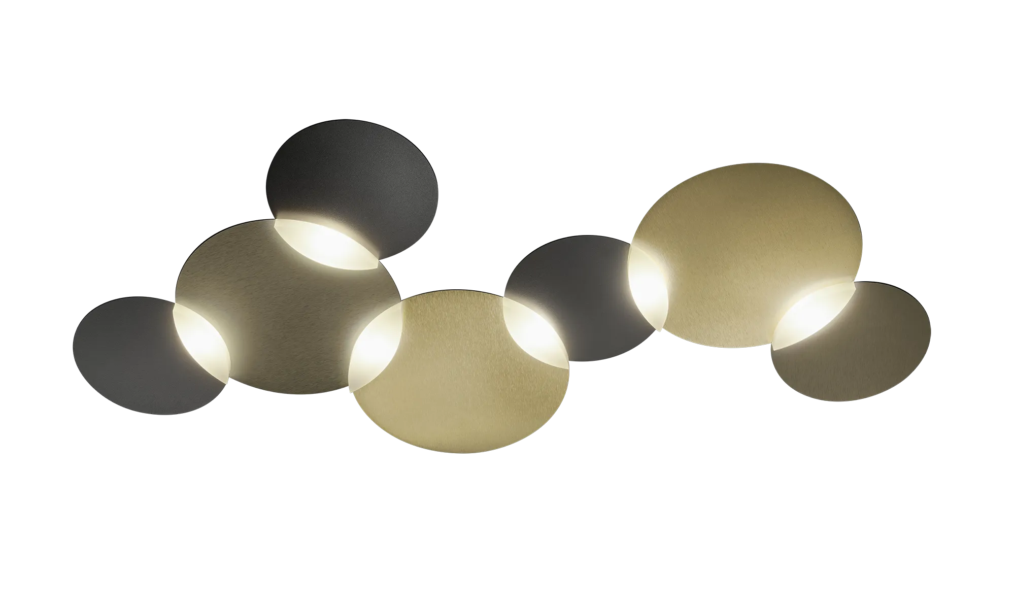 Grossmann CIRC Six Lamp Wall / Ceiling Light - Colour Options ID 11329 11330