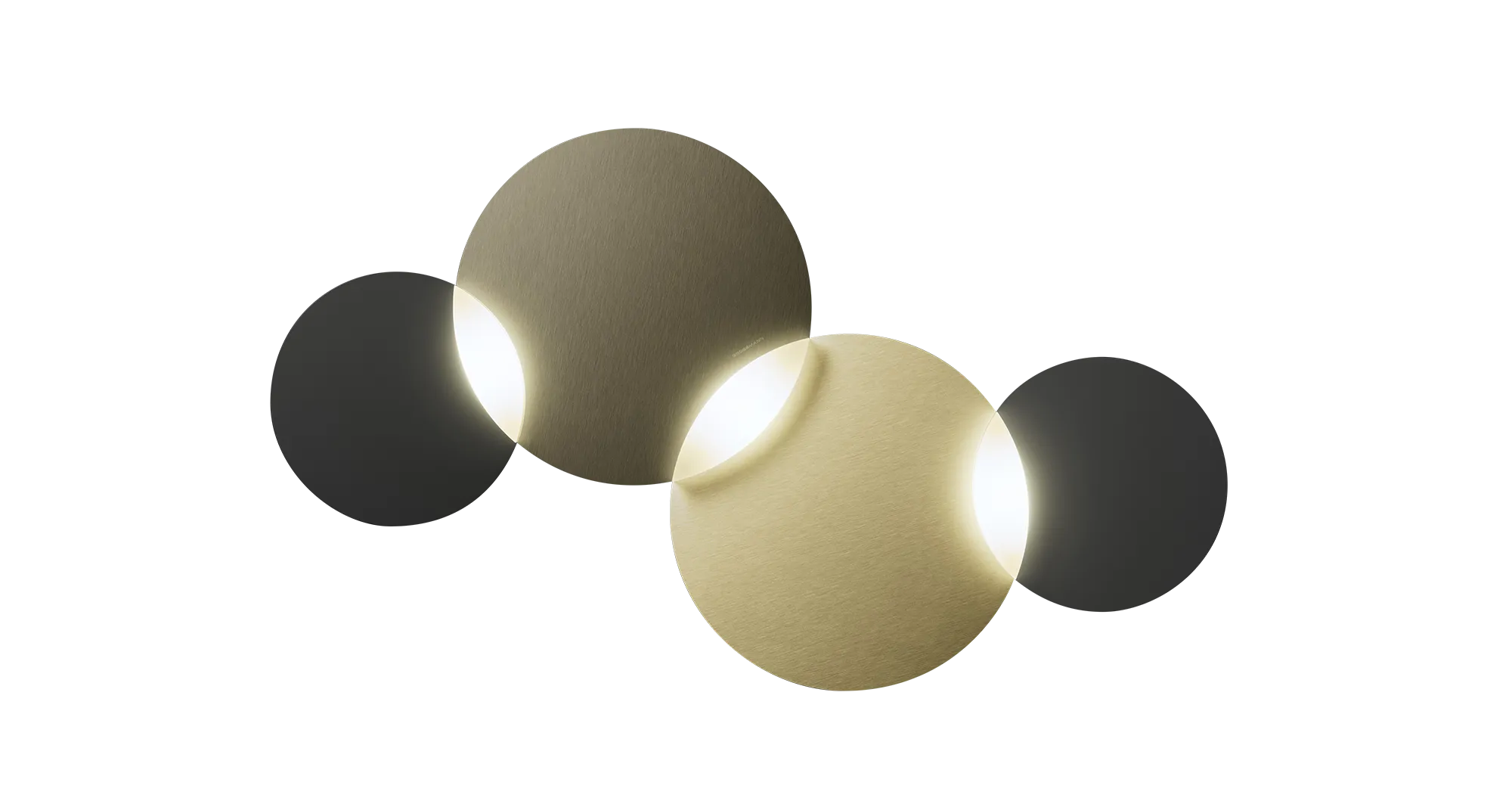 Grossmann CIRC Three Lamp Wall / Ceiling Light - Colour Options ID 11327 11328