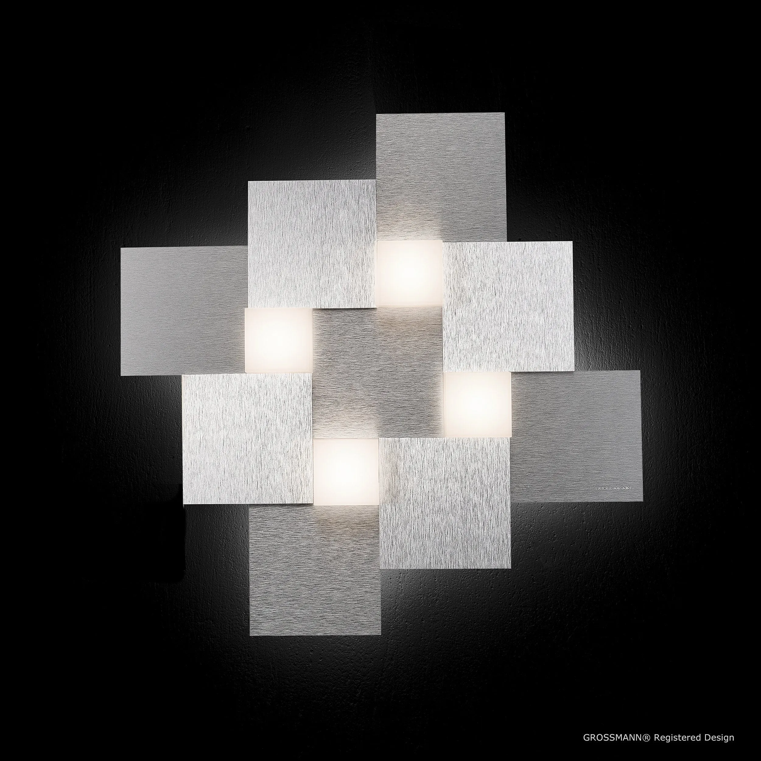 Grossmann CREO Four Lamp Square Ceiling Light - Colour Options