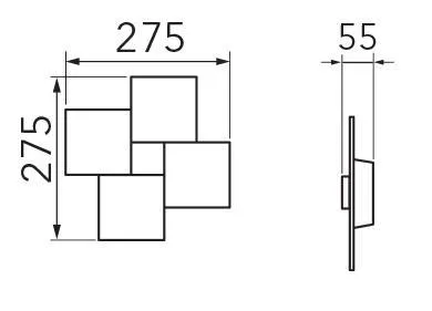 Grossmann CREO One Lamp Wall / Ceiling Light - Colour Options