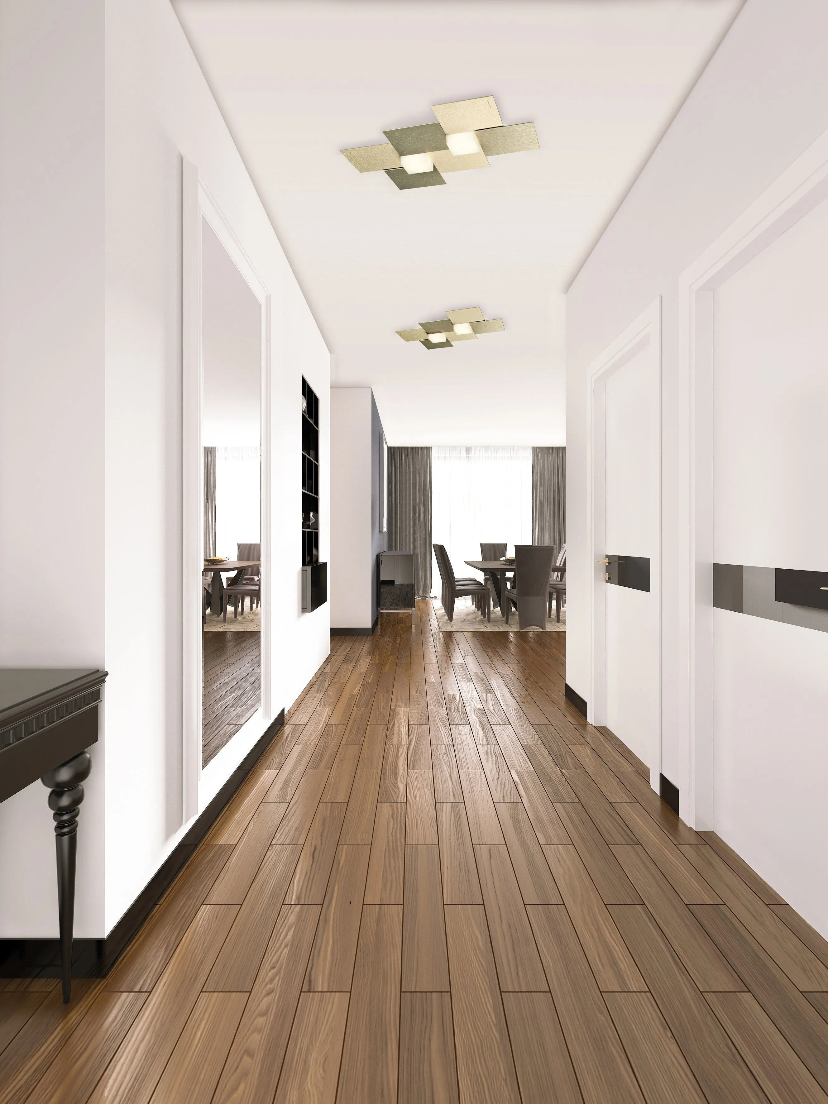 Grossmann CREO Two Lamp Wall / Ceiling Light - Colour Options