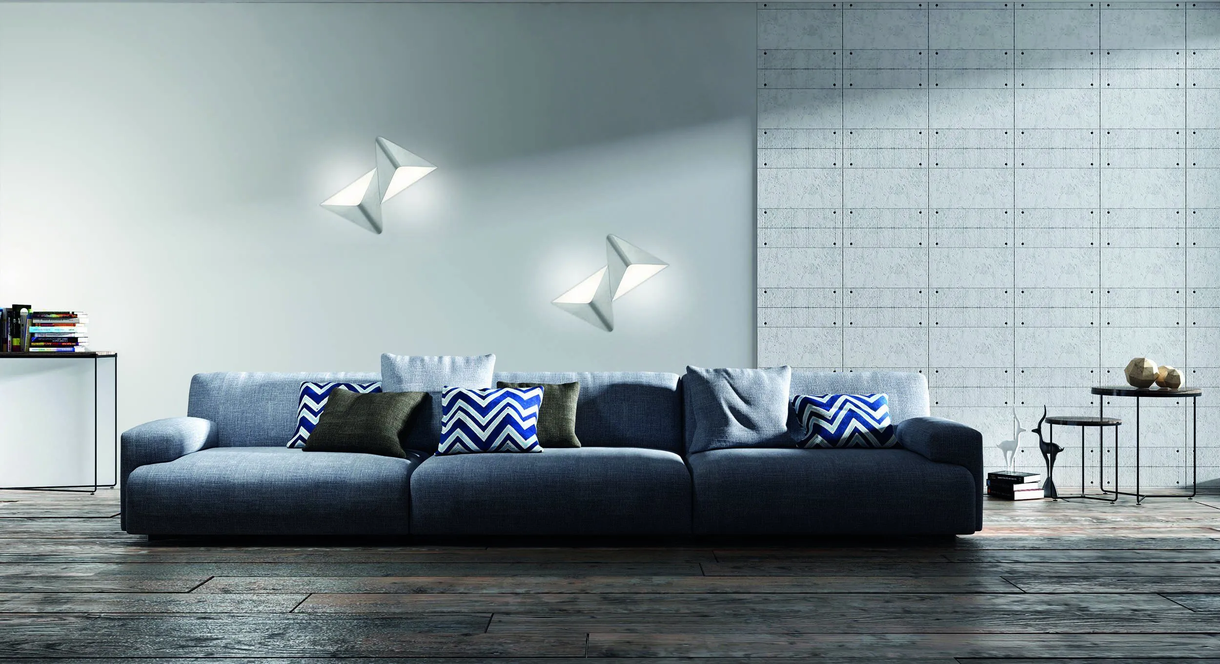 Grossmann Delta Wall / Ceiling Light In Aluminium - ID 7615 - CLEARANCE