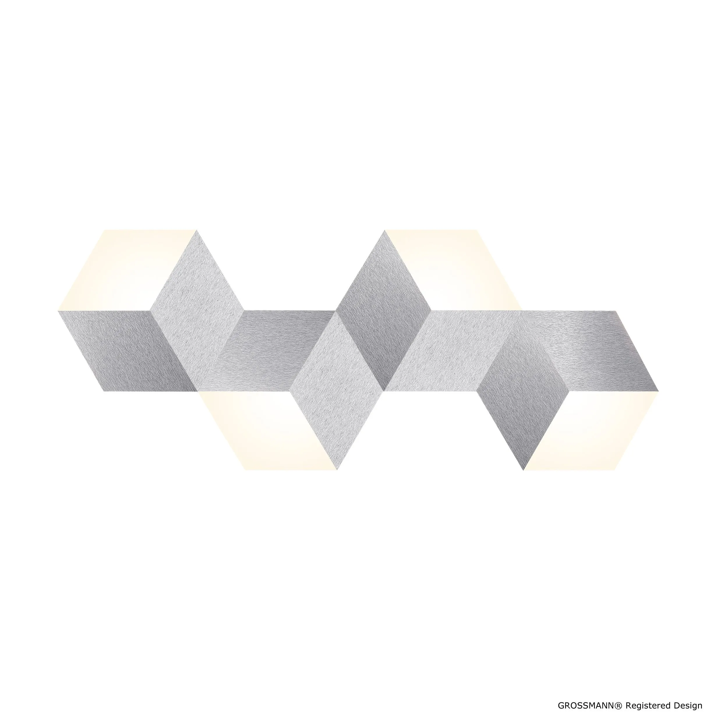 Grossmann Geo Large Wall / Ceiling Light In Aluminium - ID 6742