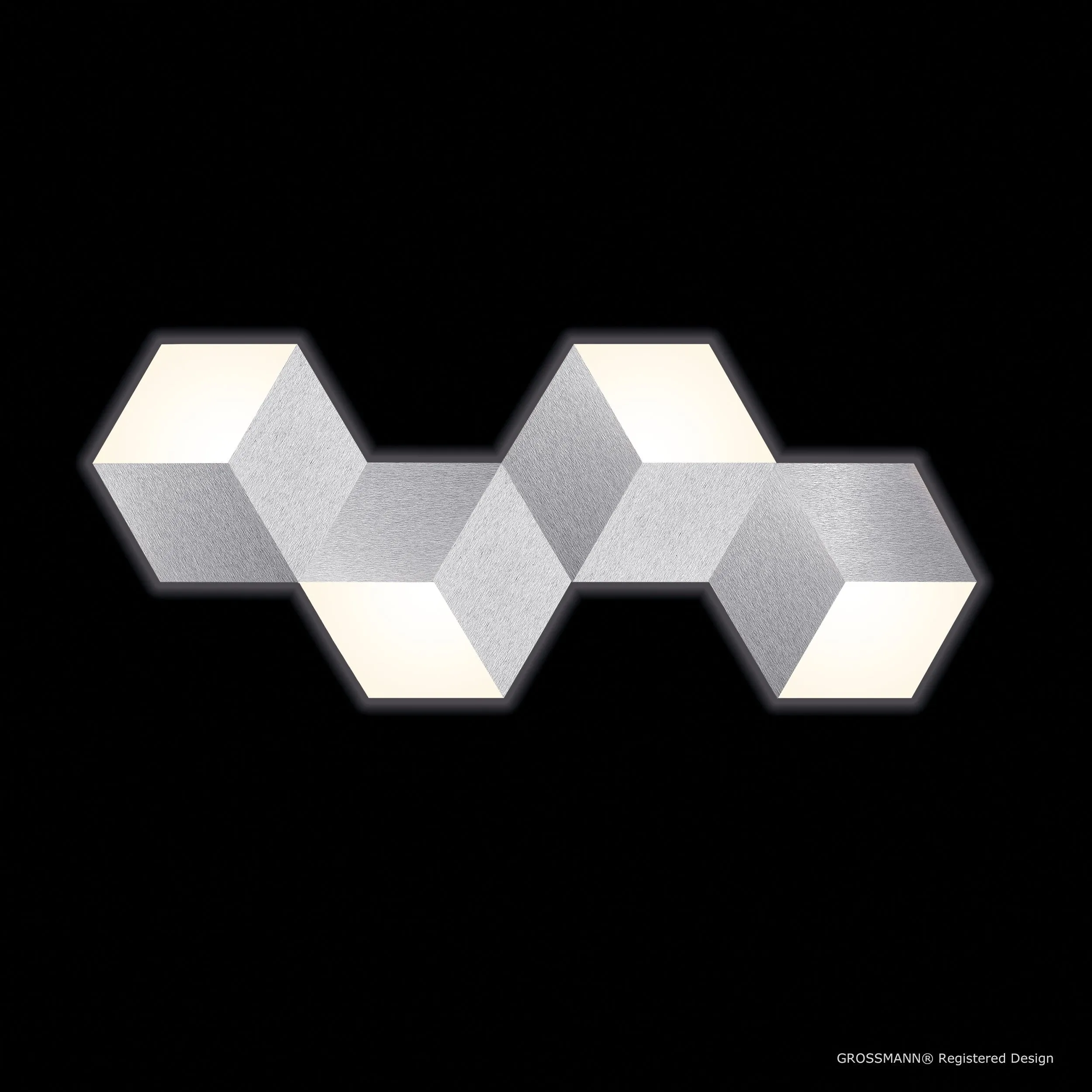Grossmann Geo Large Wall / Ceiling Light In Aluminium - ID 6742