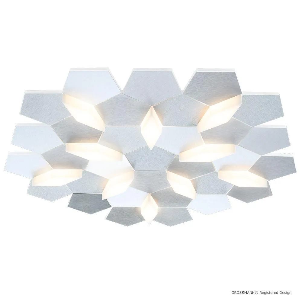 Grossmann Karat Large Wall / Ceiling Light In Aluminium - ID 6717