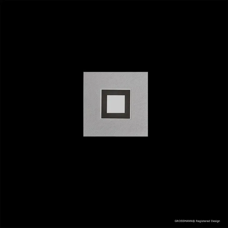 Grossmann KARREE Aluminium One Lamp Wall / Ceiling Light - Colour Frame Options