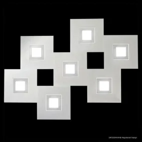 Grossmann KARREE Aluminium Seven Lamp Wall / Ceiling Light - Colour Frame Options