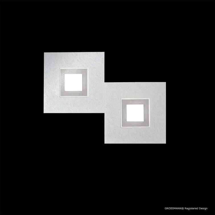 Grossmann KARREE Aluminium Two Lamp Wall / Ceiling Light - Colour Frame Options