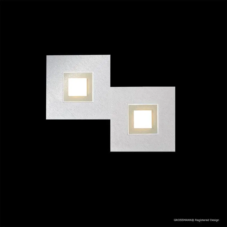 Grossmann KARREE Aluminium Two Lamp Wall / Ceiling Light - Colour Frame Options