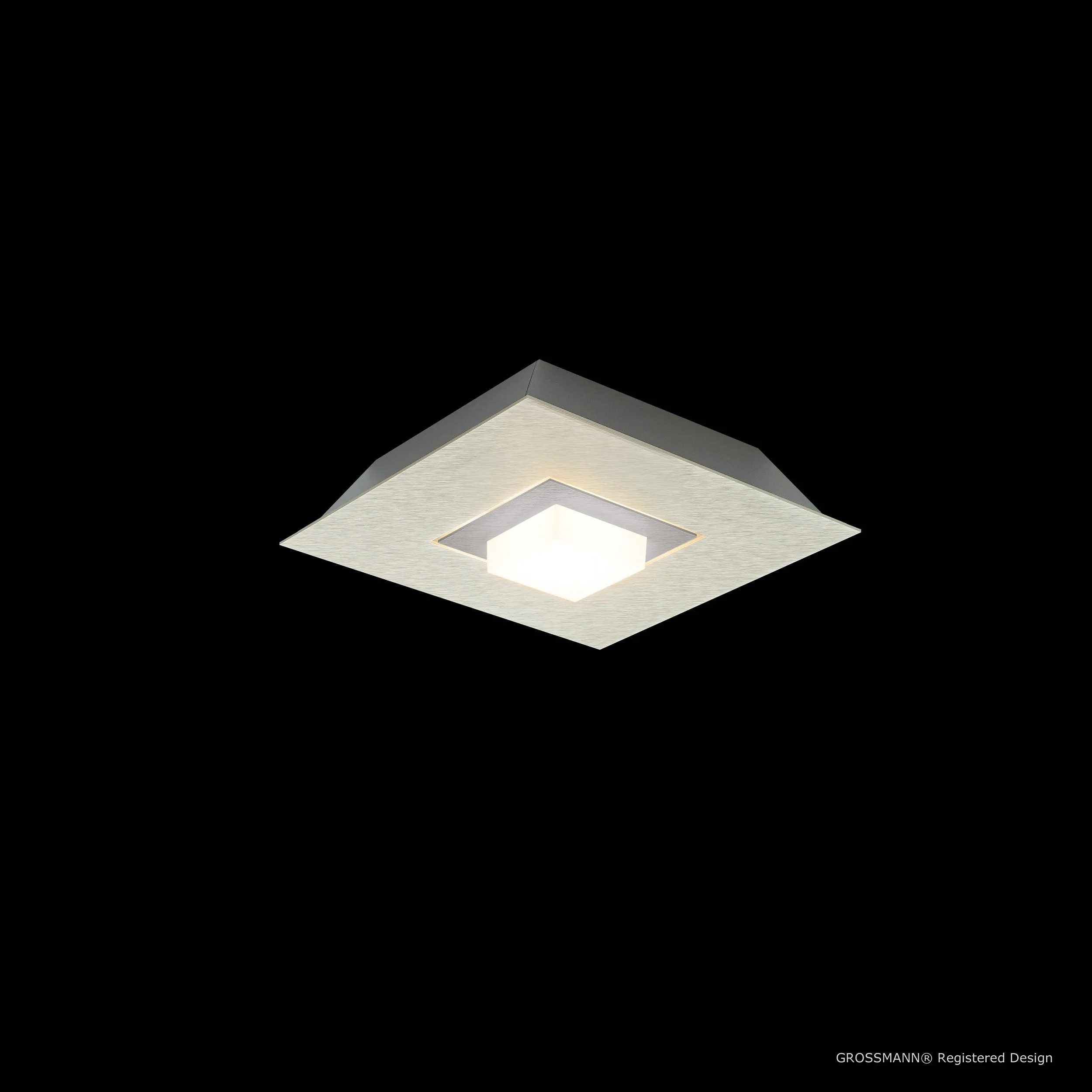 Grossmann KARREE Pearlescent One Lamp Wall / Ceiling Light - Colour Frame Options