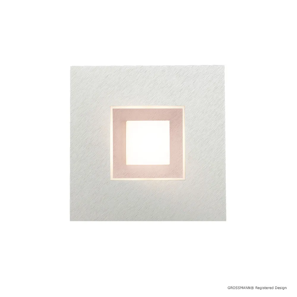 Grossmann KARREE Pearlescent One Lamp Wall / Ceiling Light - Colour Frame Options