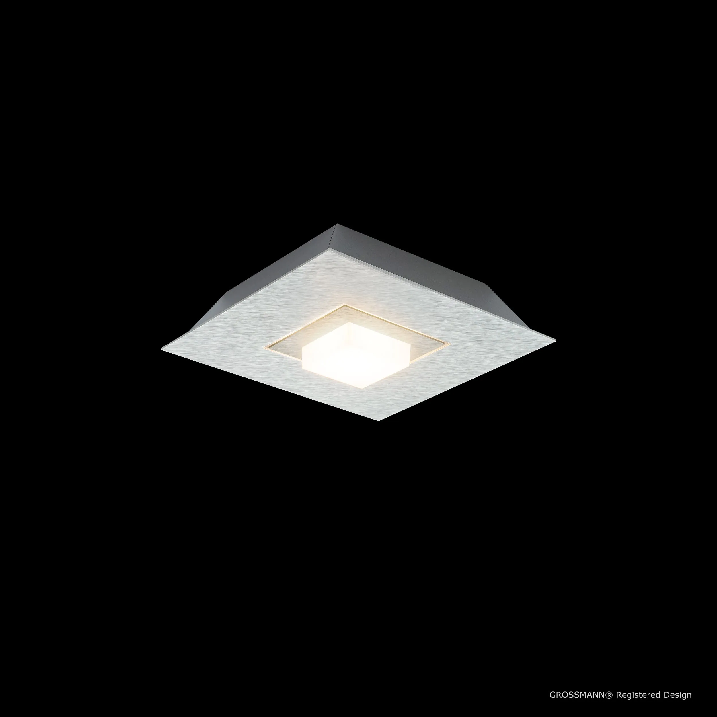 Grossmann KARREE Pearlescent One Lamp Wall / Ceiling Light - Colour Frame Options