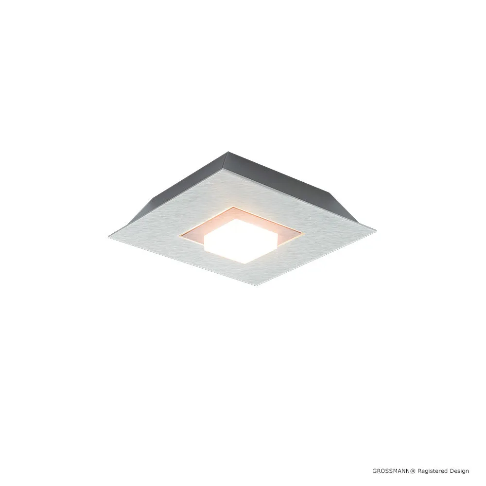 Grossmann KARREE Pearlescent One Lamp Wall / Ceiling Light - Colour Frame Options