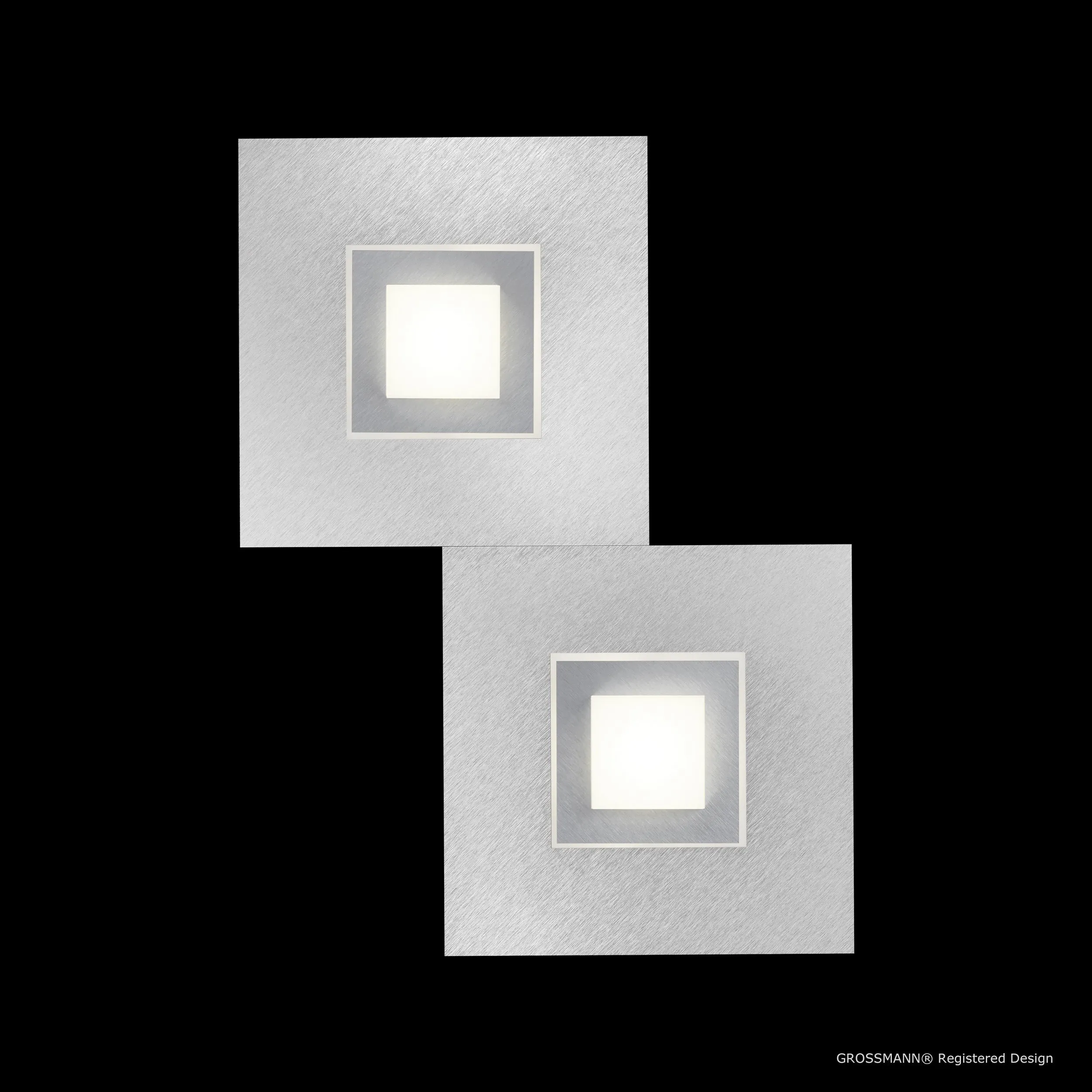 Grossmann KARREE Pearlescent Two Lamp Wall / Ceiling Light - Colour Frame Options