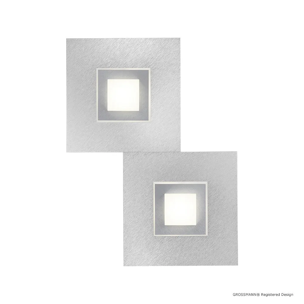 Grossmann KARREE Pearlescent Two Lamp Wall / Ceiling Light - Colour Frame Options
