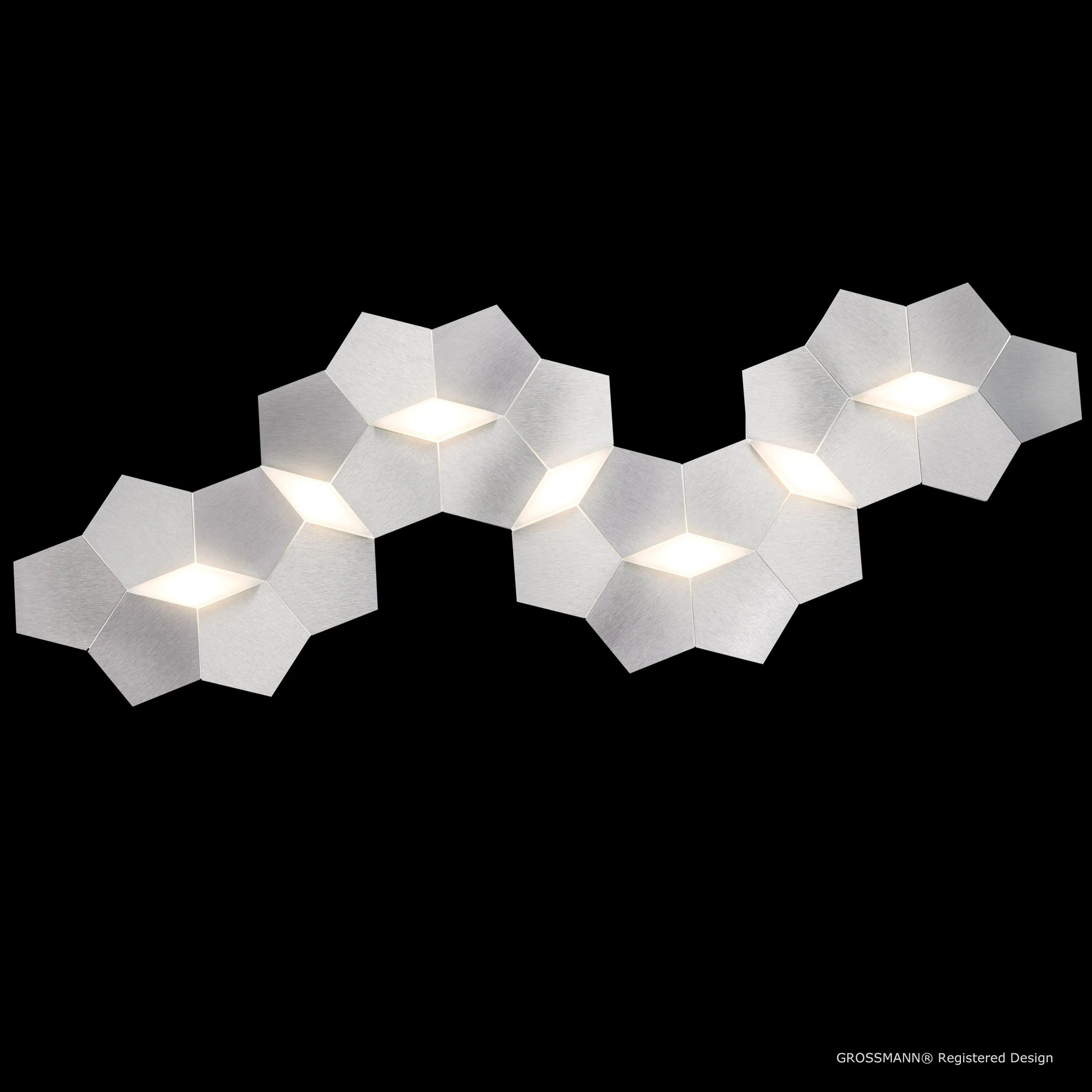 Grossmann Linde Large Wall / Ceiling Light In Aluminium - ID 6722