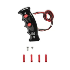 Hurst Shifter Knob - Hurst Logo - 2 Button - Aluminum - Black - Quarter Stick/Billet/Plus Shift Handles