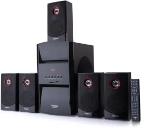 Impex HT 5103 Blue Rock 140W Multi Channel Multimedia 5.1 Speaker with 50W Sub Woofer Digital Amplifier Remote Control MP3/WMA/USB/FM Radio
