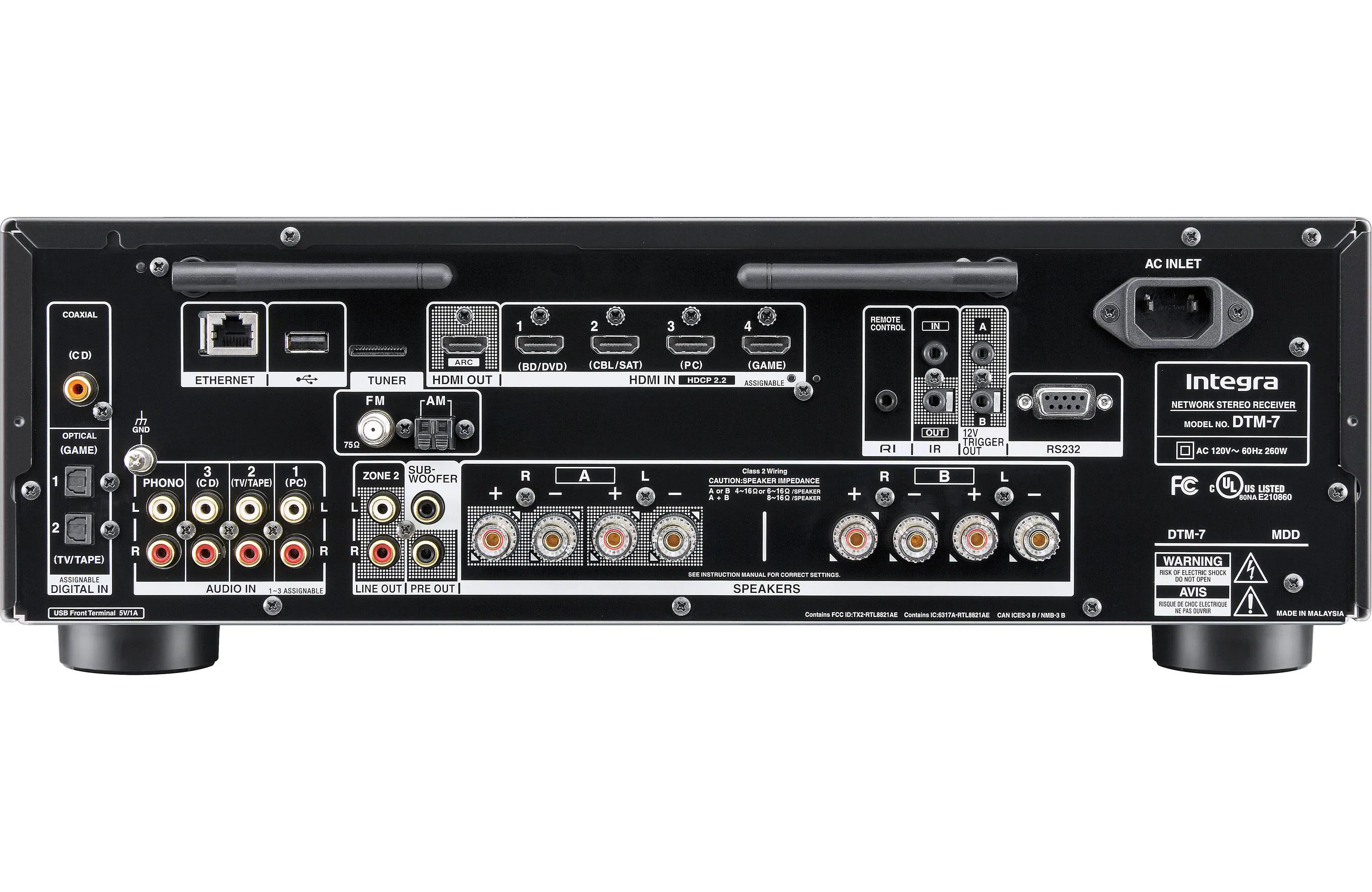Integra DTM-7 Network Stereo A/V Receiver