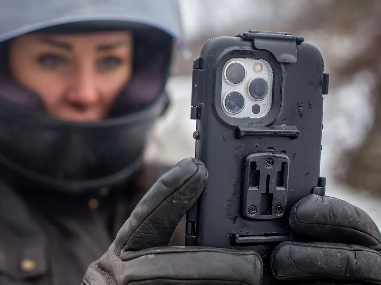 iPhone 13 Series Tough Waterproof Motorcycle Mount Phone Case Kits