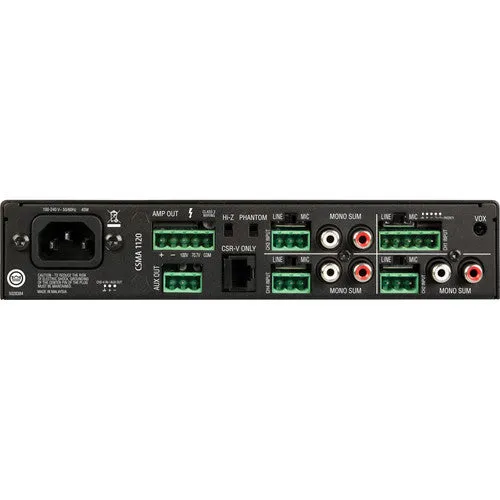 JBL CSMA1120 Commercial Series Mixer Amplifier - 1x120W