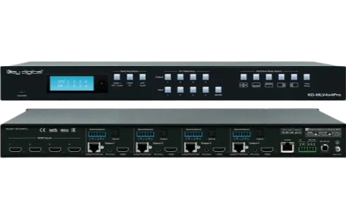 Key Digital KD-MLV4x4Pro Matrix Switcher With Multi-View Tilling