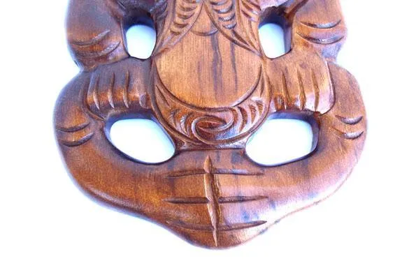 Large Wood Maori Tiki