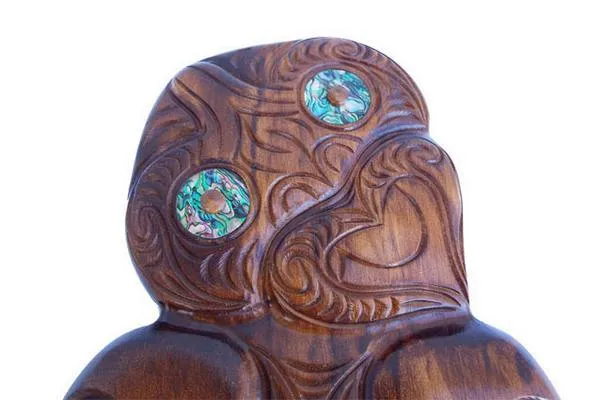 Large Wood Maori Tiki