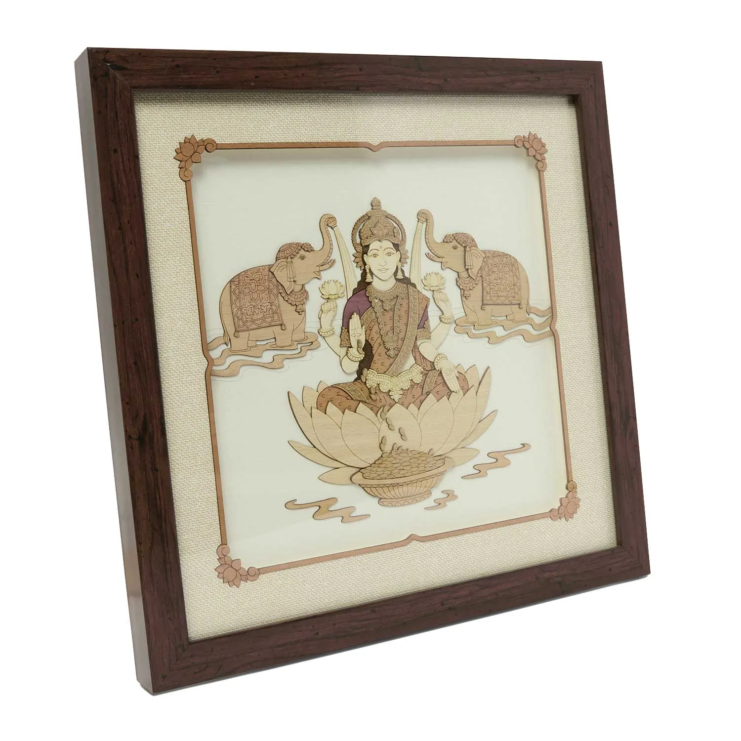 Laxmi Wood Art Frame Big 12 in x 12 in