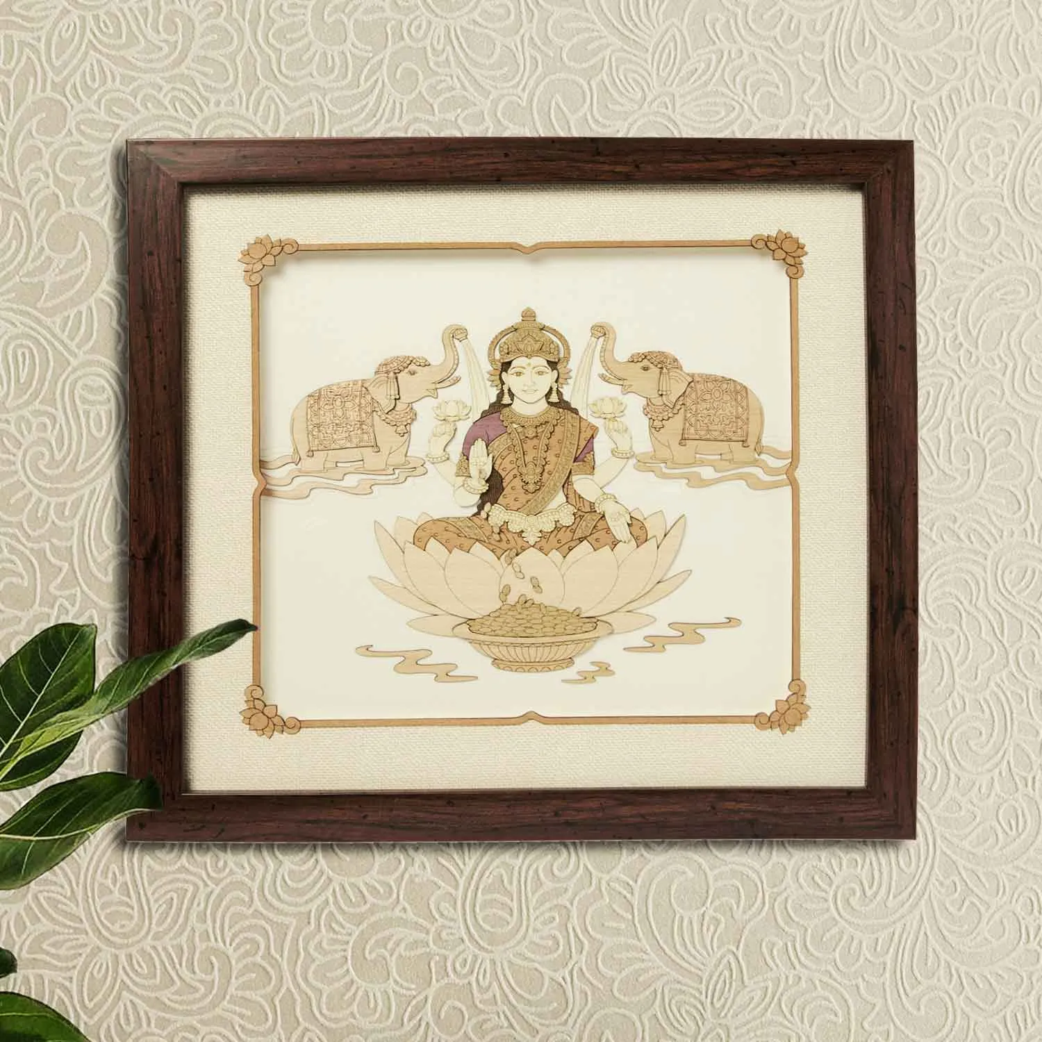 Laxmi Wood Art Frame Big 12 in x 12 in