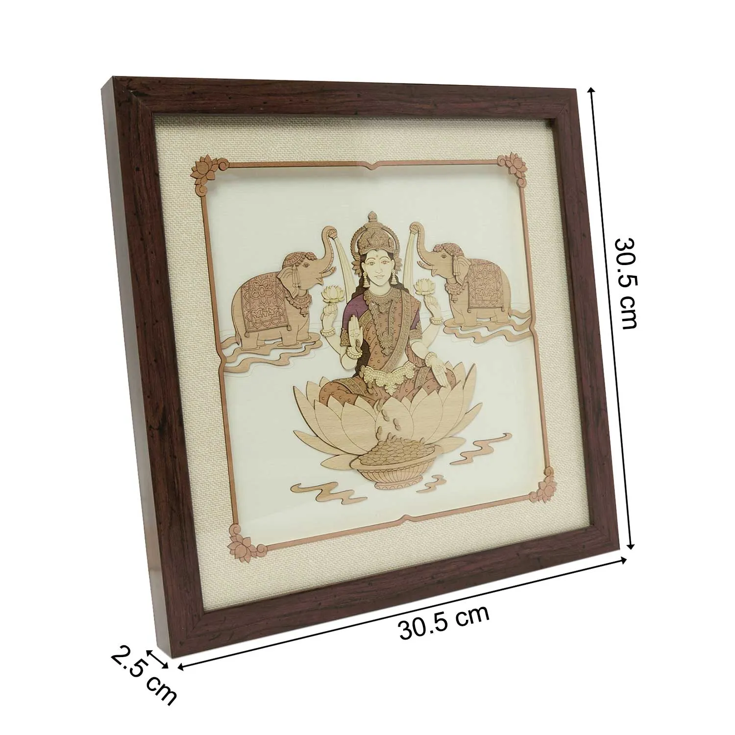 Laxmi Wood Art Frame Big 12 in x 12 in