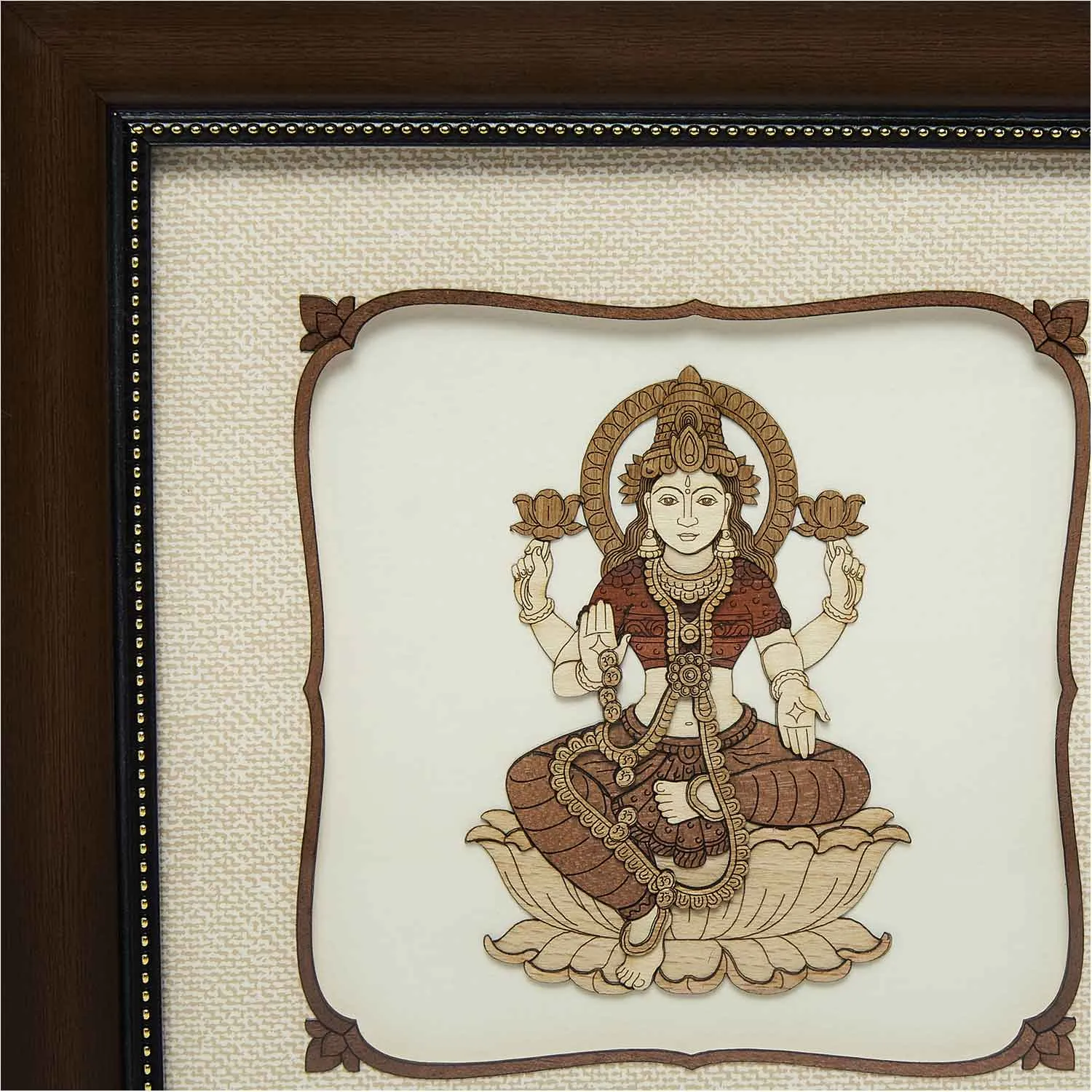 Laxmi Wood Art Frame Small 8 in x 8 in