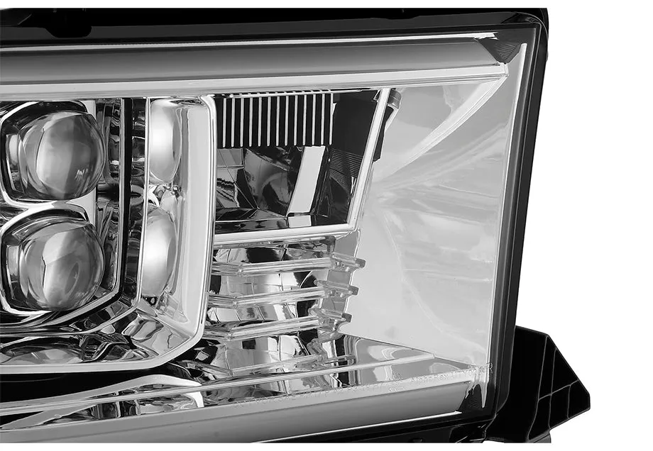 LED Projector Headlights Chrome (Without Level Adjuster) Fits 07-13 Toyota Tundra/08-17 Toyota Sequoia NOVA-Series
