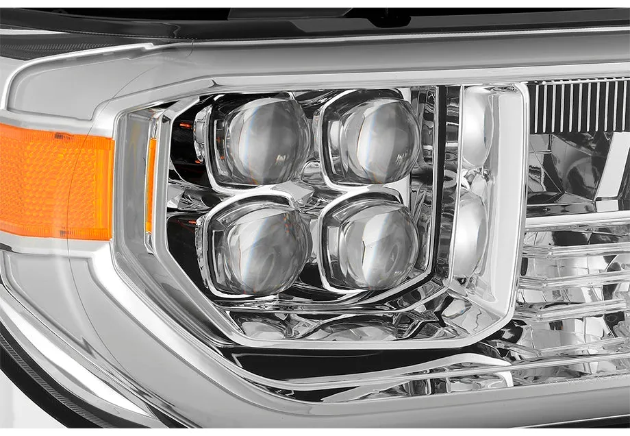 LED Projector Headlights Chrome (Without Level Adjuster) Fits 07-13 Toyota Tundra/08-17 Toyota Sequoia NOVA-Series