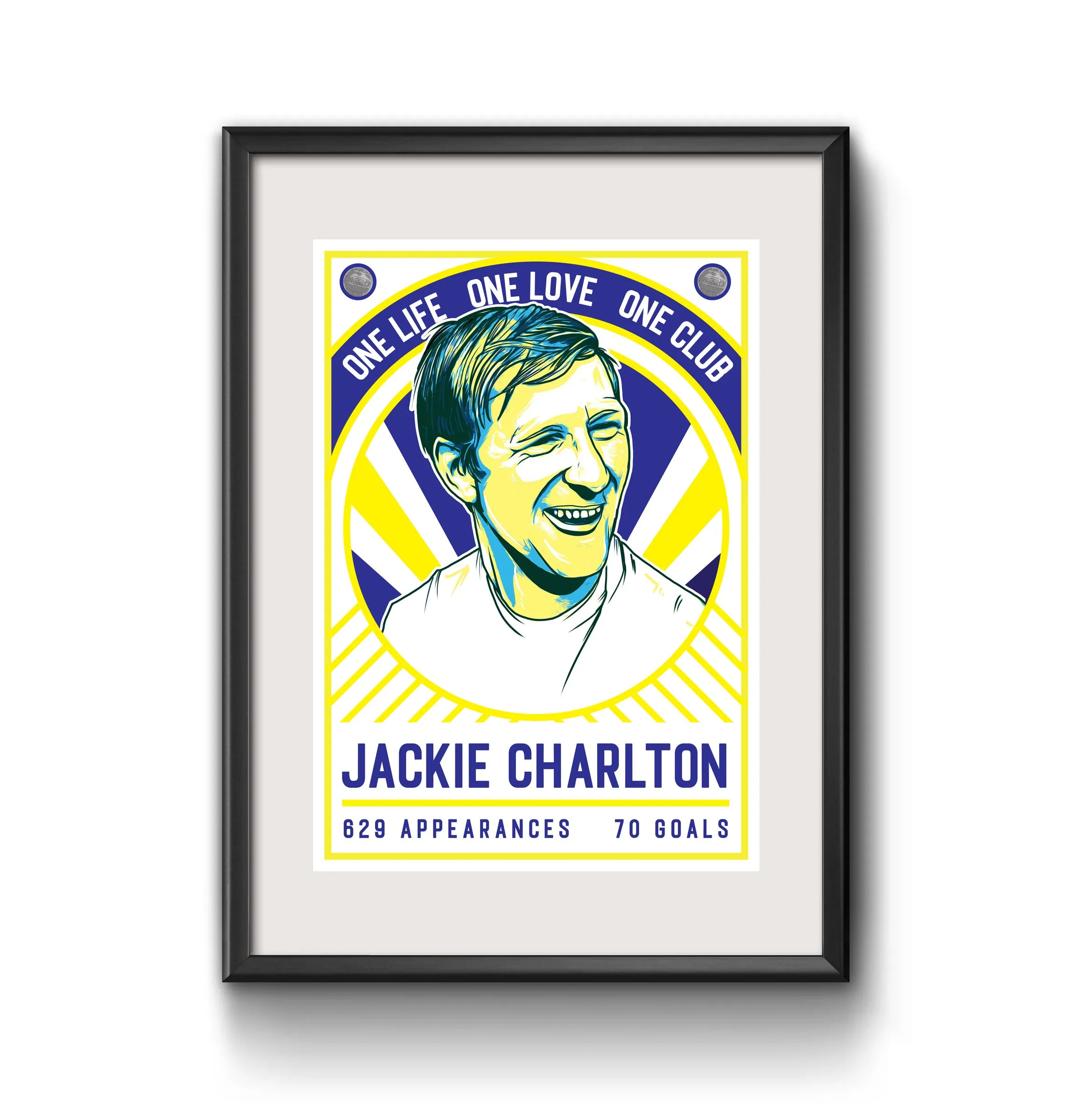 Leeds Jackie Charlton Print