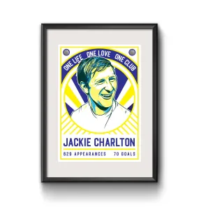 Leeds Jackie Charlton Print