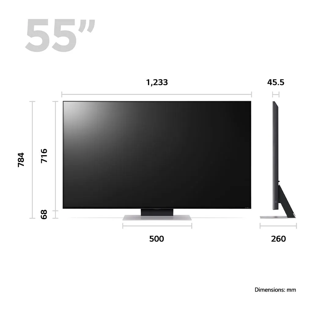 LG 55QNED866RE 55" QNED 4K Mini LED TV