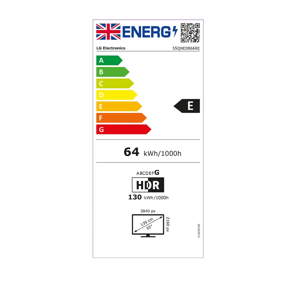LG 55QNED866RE 55" QNED 4K Mini LED TV