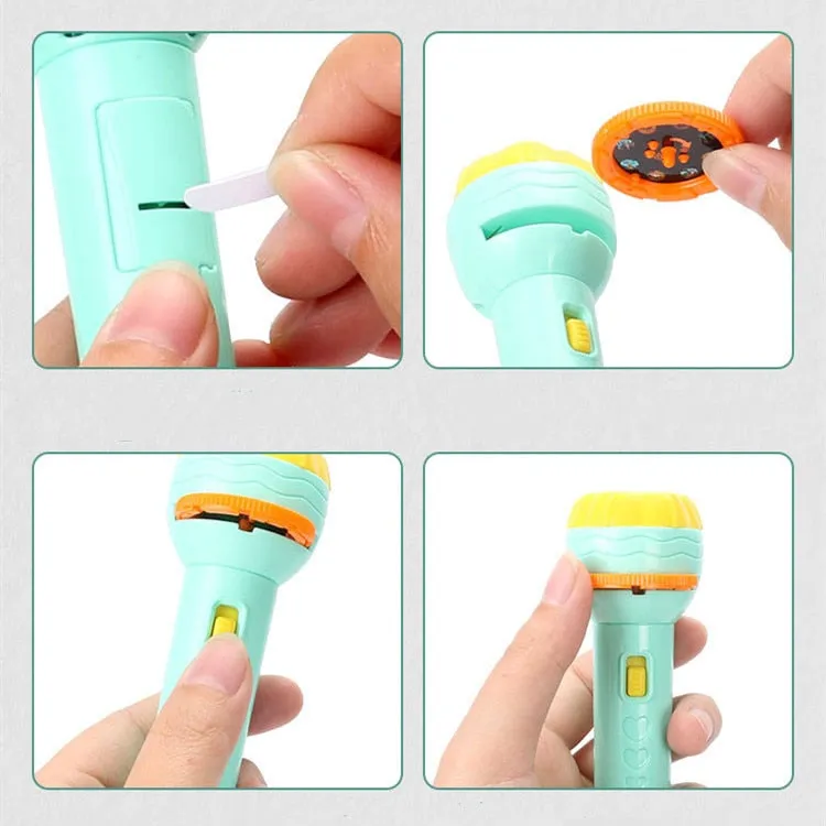 Light up your child's imagination with this Flashlight Projector Torch