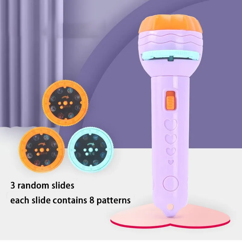 Light up your child's imagination with this Flashlight Projector Torch
