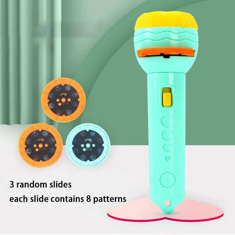 Light up your child's imagination with this Flashlight Projector Torch