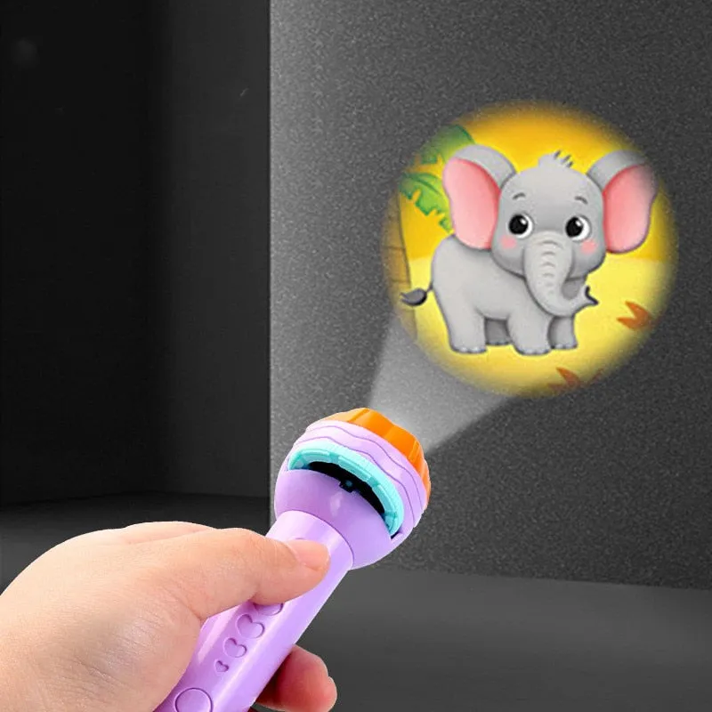 Light up your child's imagination with this Flashlight Projector Torch