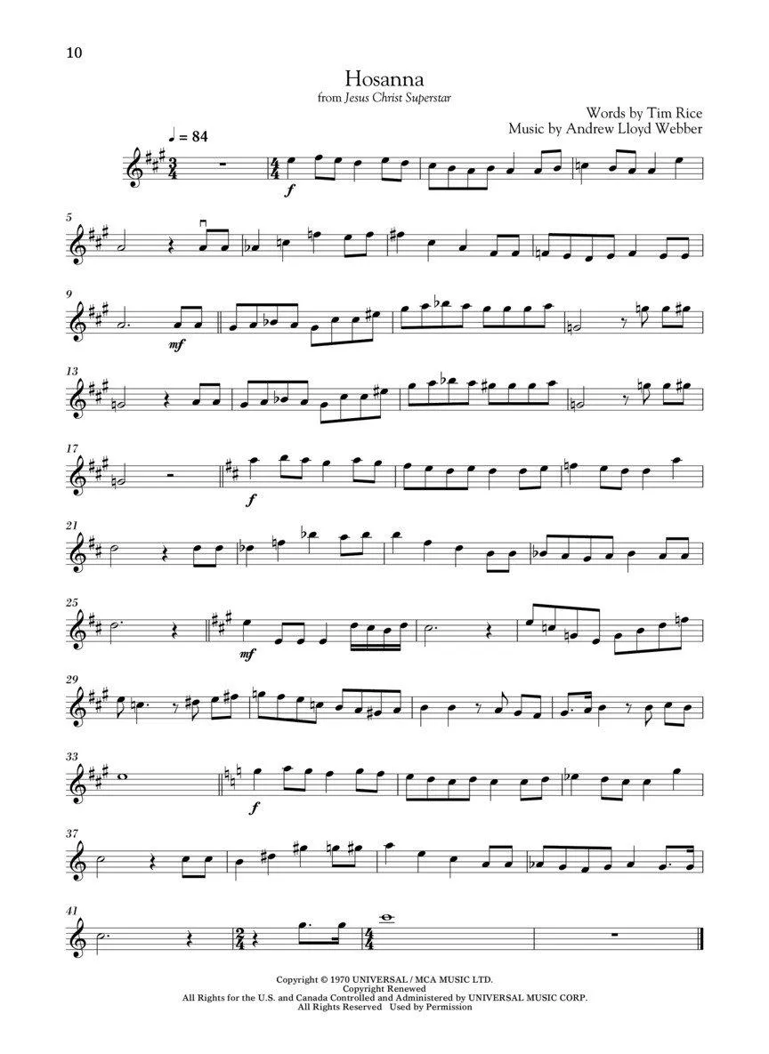Lloyd Webber for Classical Players for Violin and Piano with Online Accompaniments