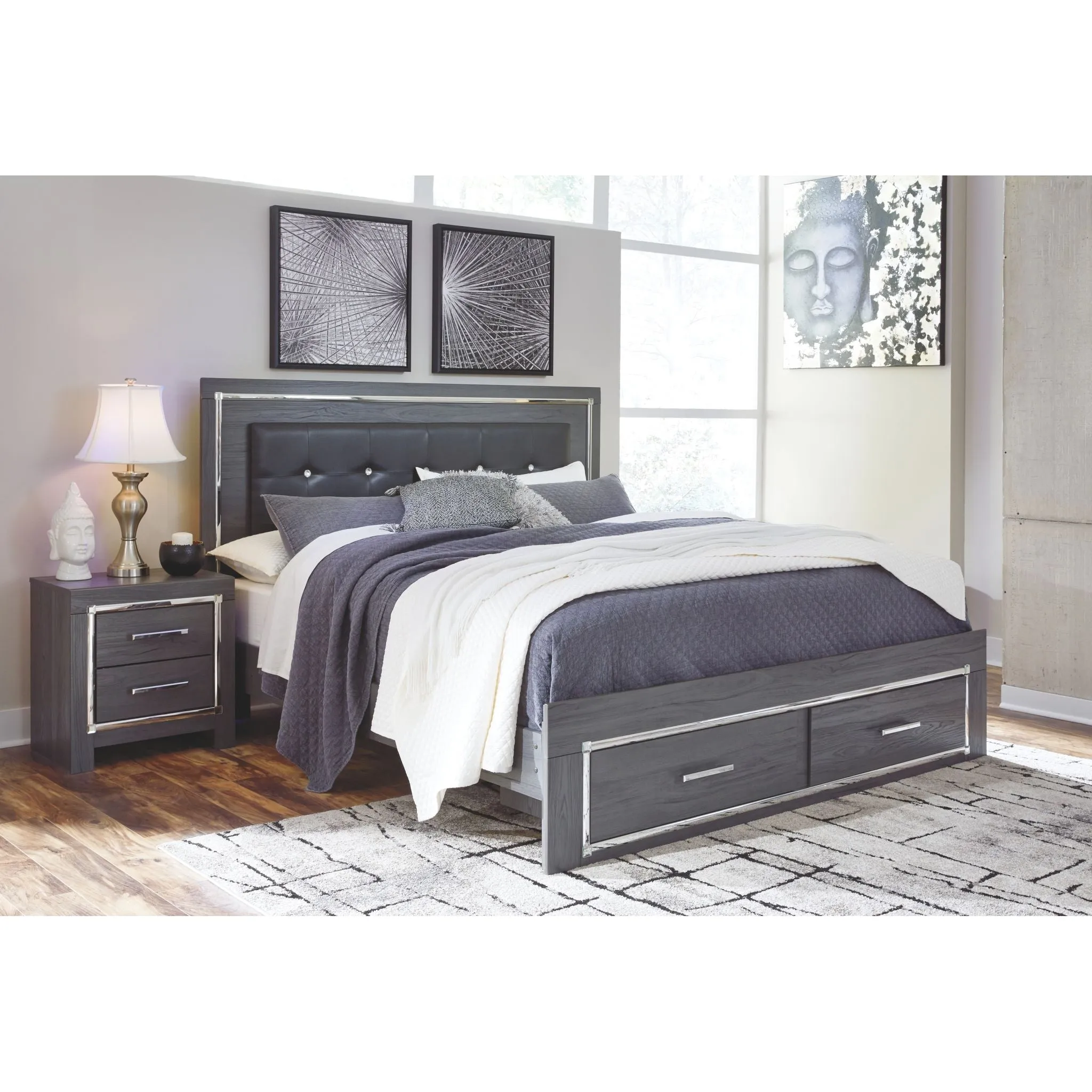 Lodanna Storage Platform Bed