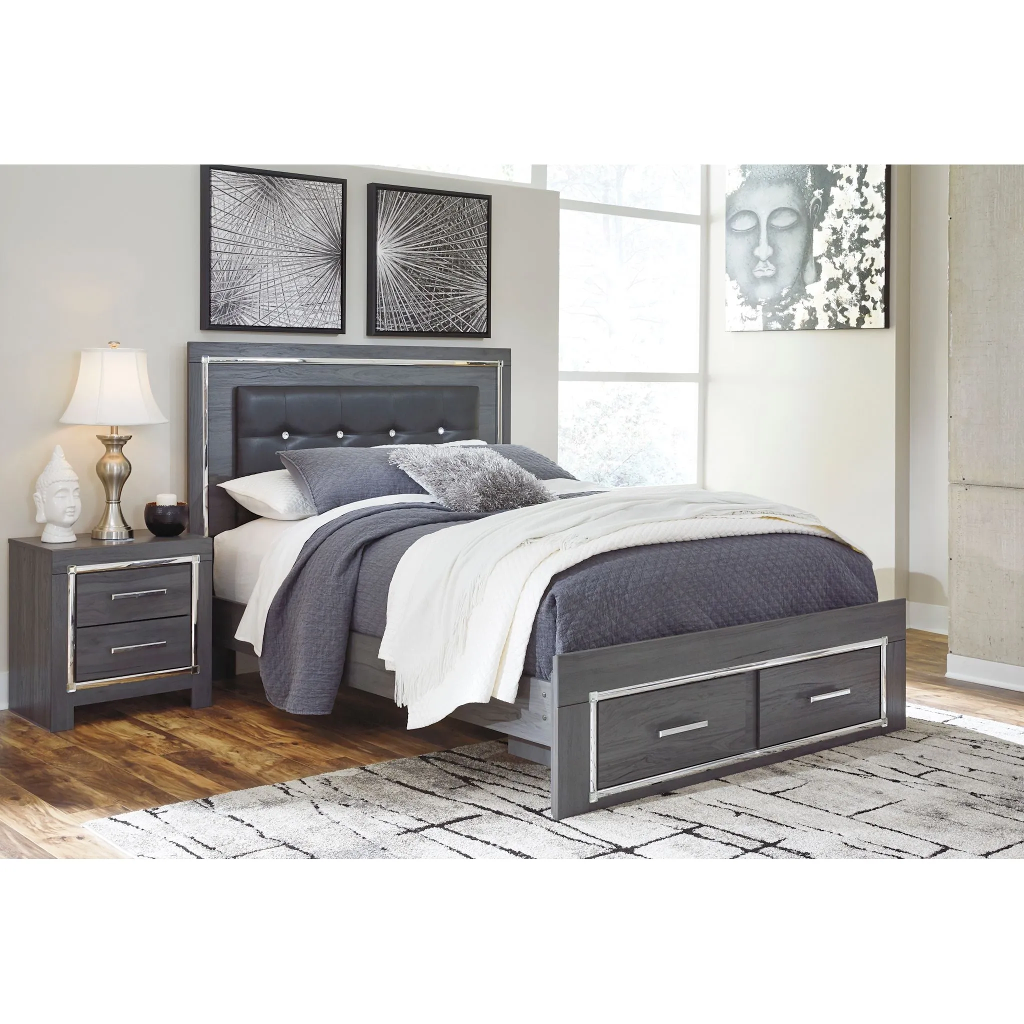 Lodanna Storage Platform Bed