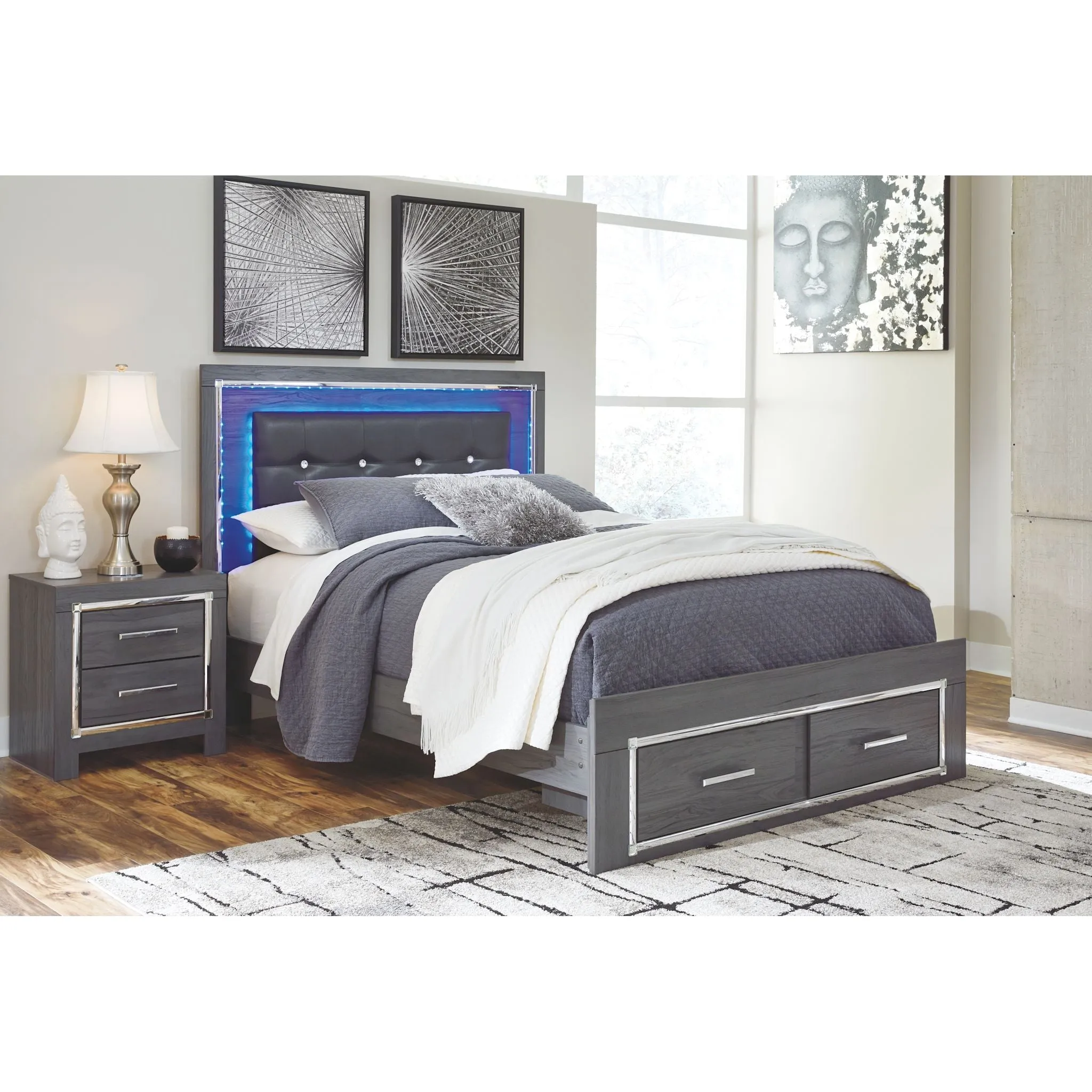 Lodanna Storage Platform Bed