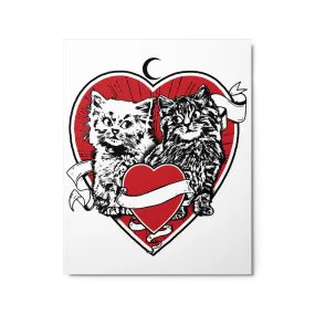 LOVECATS Metal Wall Art Print - Limited Edition